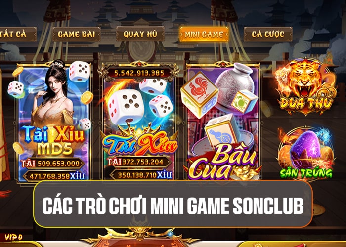 Các trò chơi Mini Game Sonclub