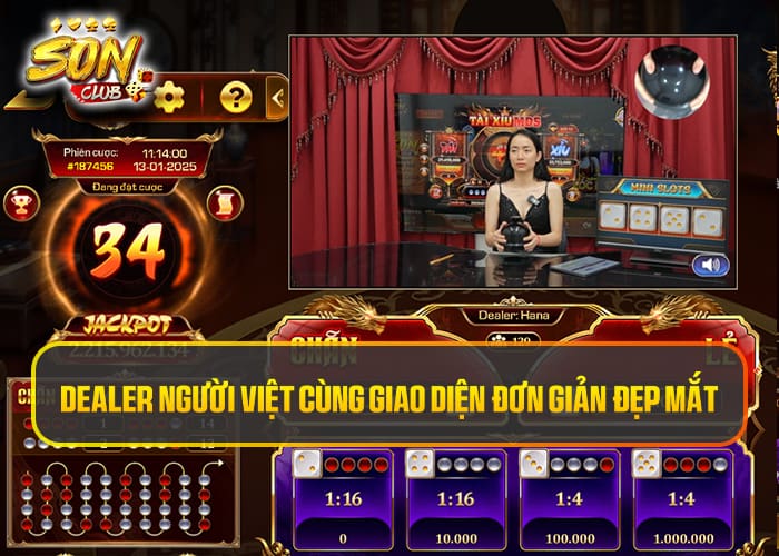 Ưu điểm của Xóc Đĩa Livestream Sonclub