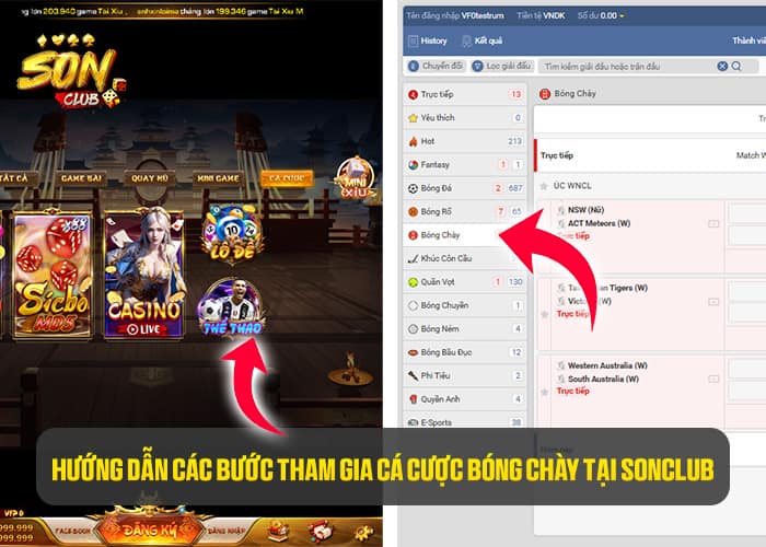 Hướng dẫn các bước tham gia cá cược bóng chày tại Sonclub
